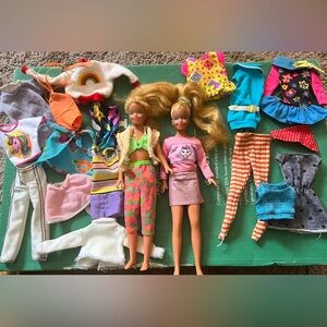Barbie Vintage 1960s Skipper Doll Lot with Clothes